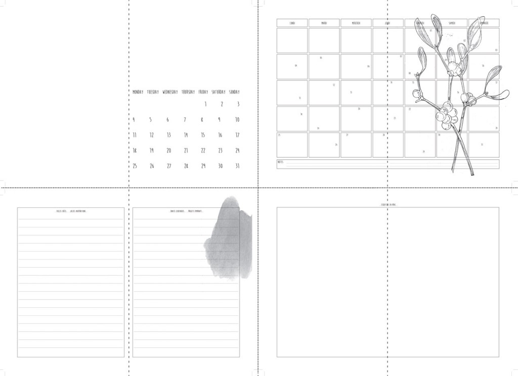 Inner Pages monthly blog organizer