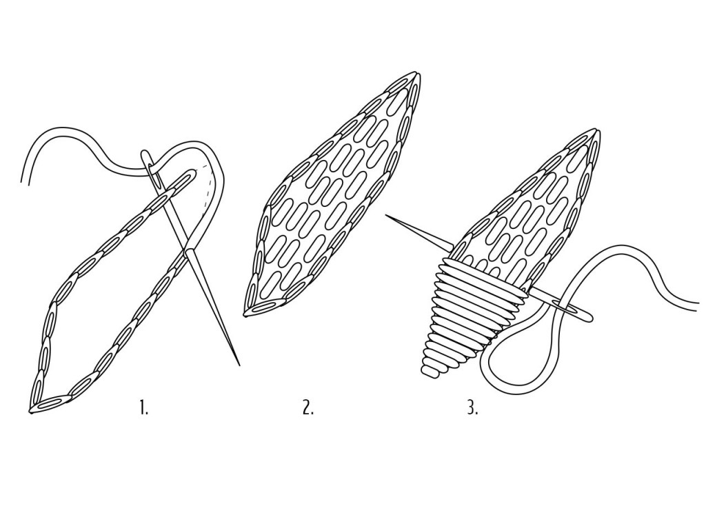 Tutoriel Broderie: Comment faire un point de plumetis (Illustration)