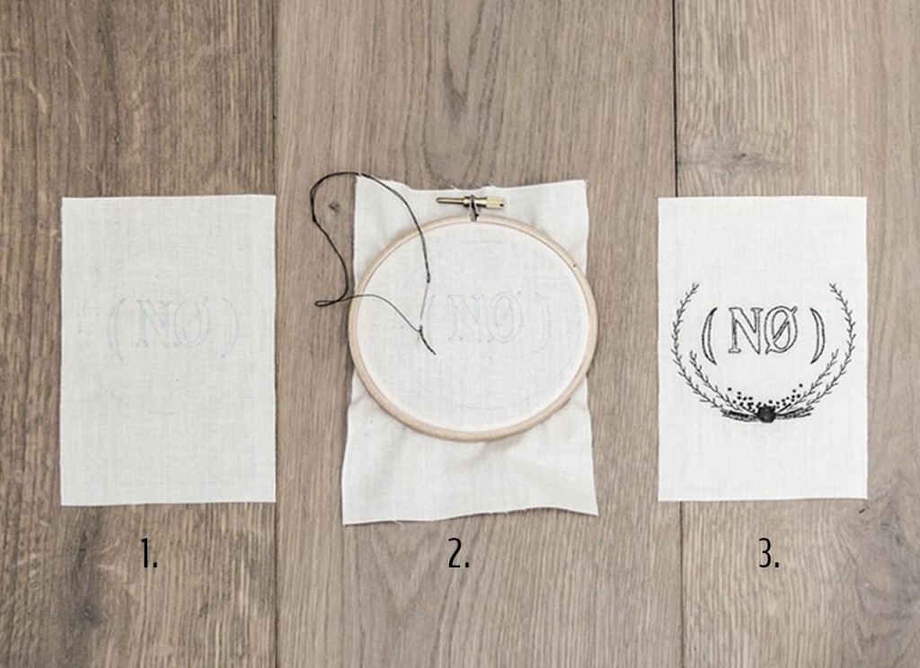 Step-by-step on how to make hand-embroidery stitches