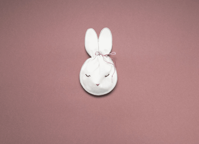 Animated gif of Happy Bunny Pouch