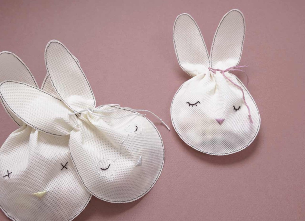 Do It Yourself Bunny Pouch Family for Easter