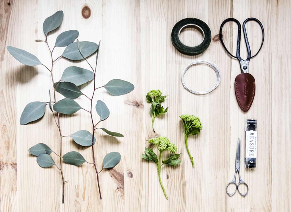 Foliage and leaves for making our Spring Crown