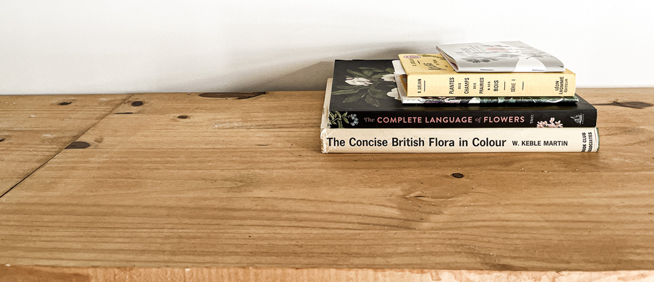 Inspiration Books on a shelf