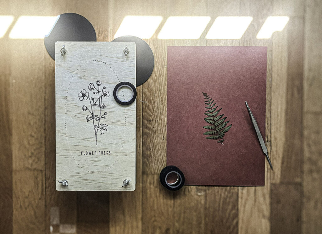 The quiet weight of memory-making.
Here is the Flower Press.