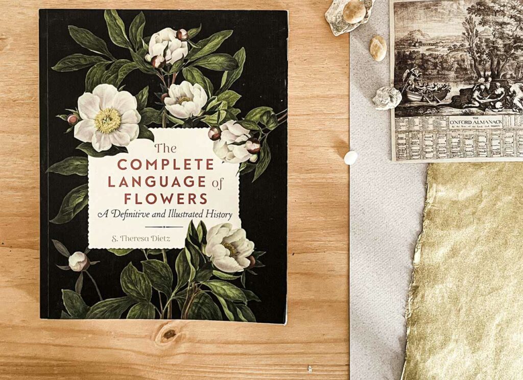 The Complete Language of Flowers, a definitive and illustrated History. Cover.